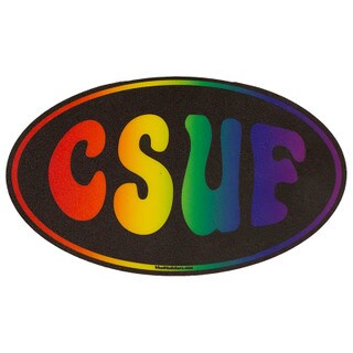Blue84 Rainbow Oval Screen Decal